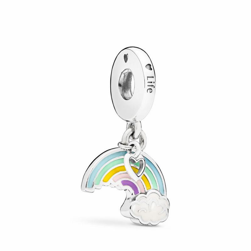 Pandora Rainbow & Cloud Dangle Charm Silver Egypt DB6254183